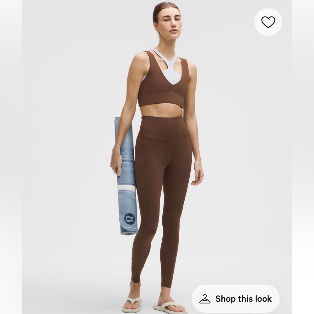 Lululemon Align Ribbed HR Pant 25" - Roasted Brown (SIZE 2)